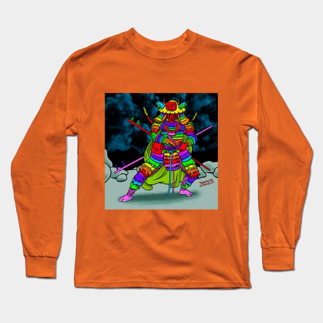 Taste The Ninja Warrior Rainbow Long Sleeve T-Shirt by doubletony